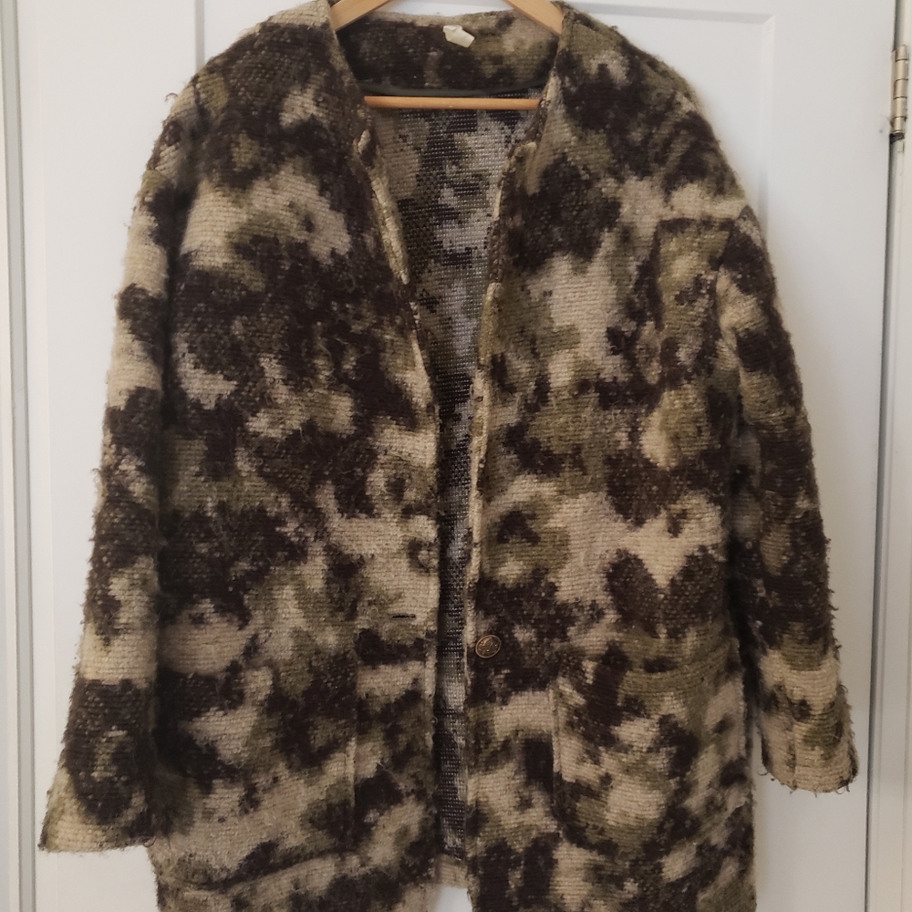 Made in Italy Camo Cardigan